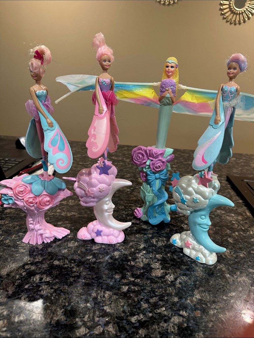 Vintage 1990s Lot of 4 Galoob Sky Dancers doll for collectors! Rare